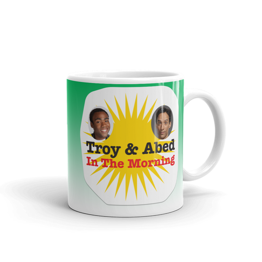 Community Troy & Abed in the Morning White Mug