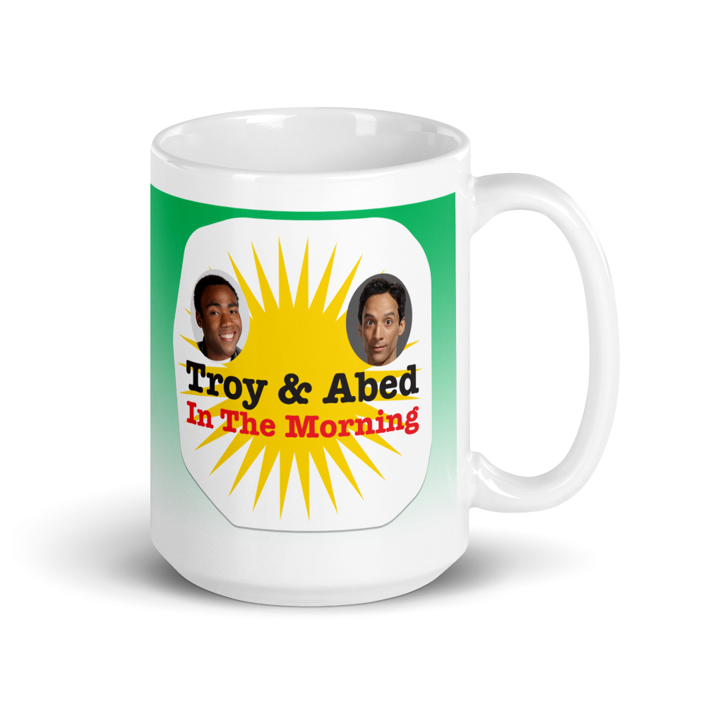 Community Troy & Abed in the Morning White Mug