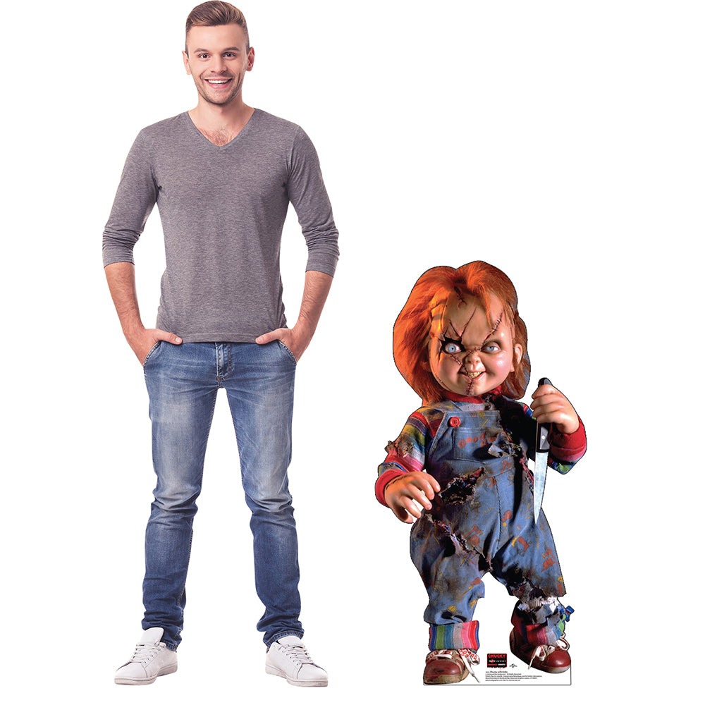 Chucky with Knife Cardboard Cutout Standee