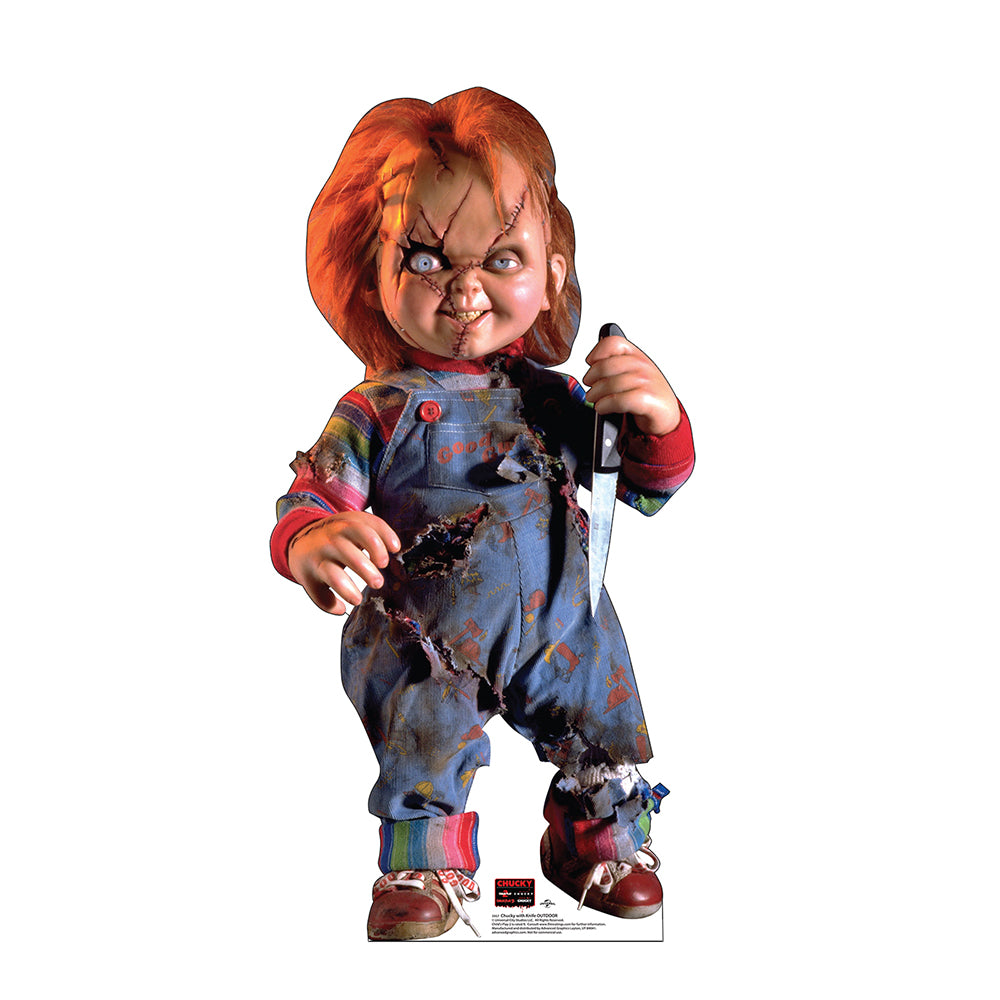 Chucky With Knife Outdoor Standee