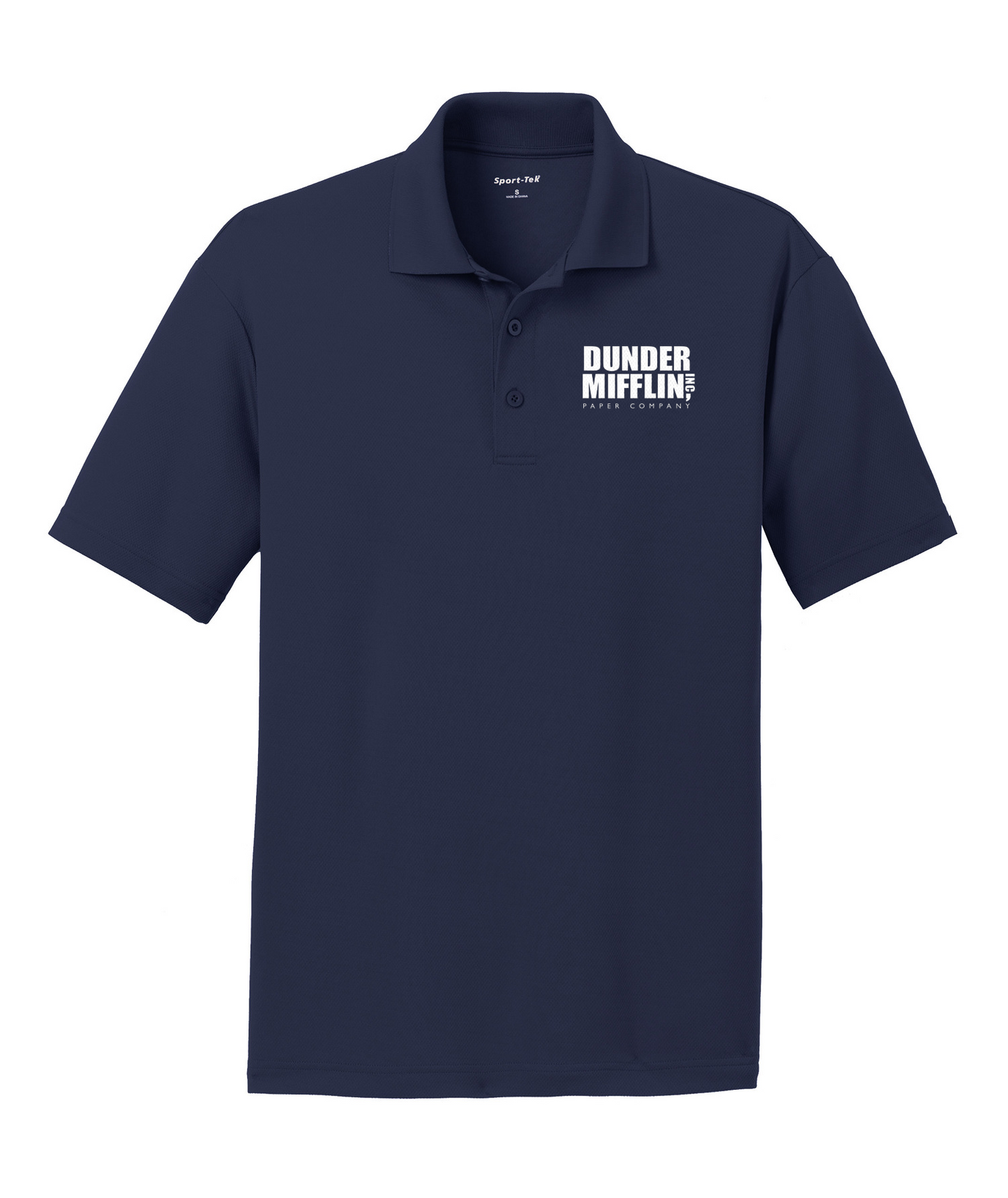 The Office Dunder Mifflin Men's Embroidered Polo