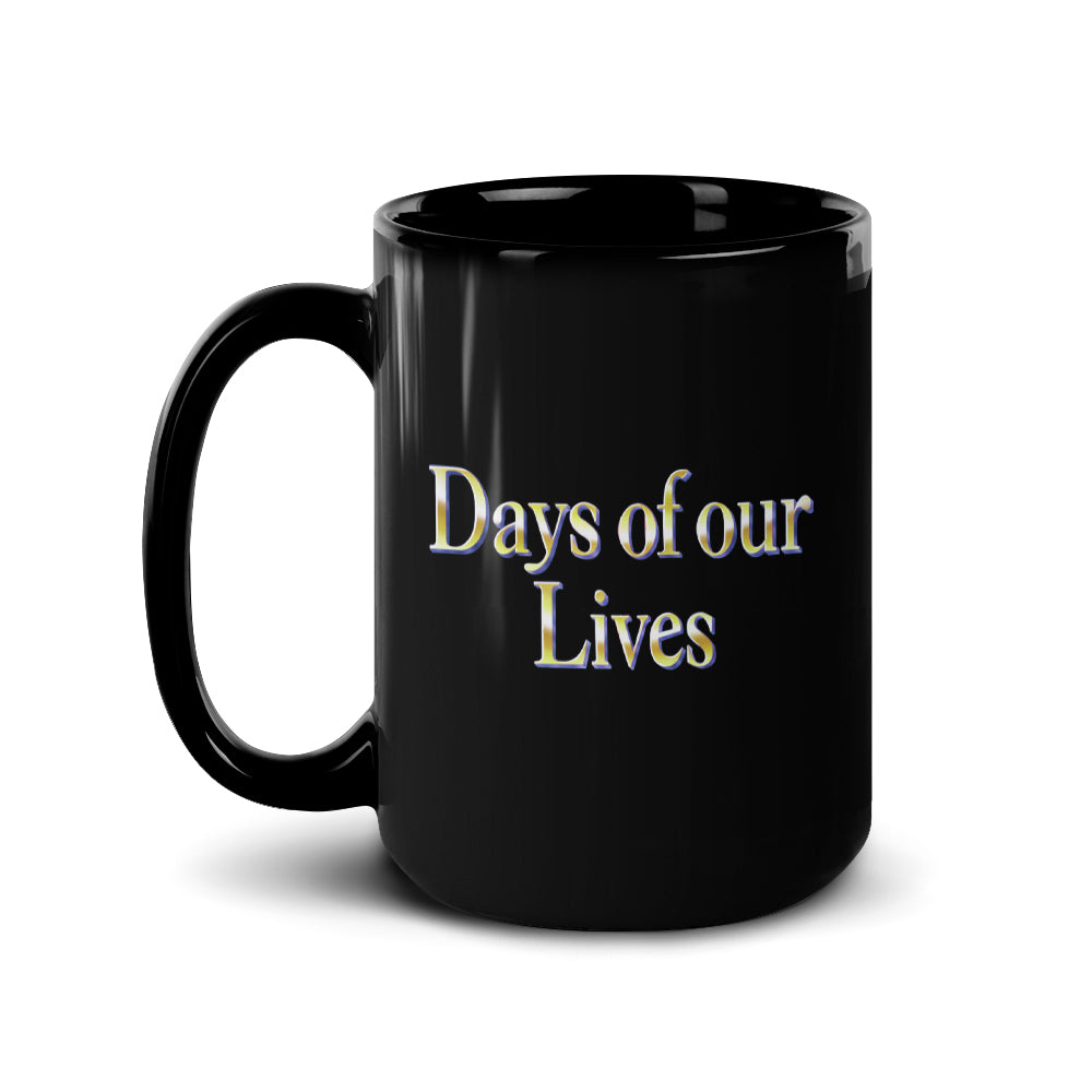 Days of Our Lives Logo Black Mug