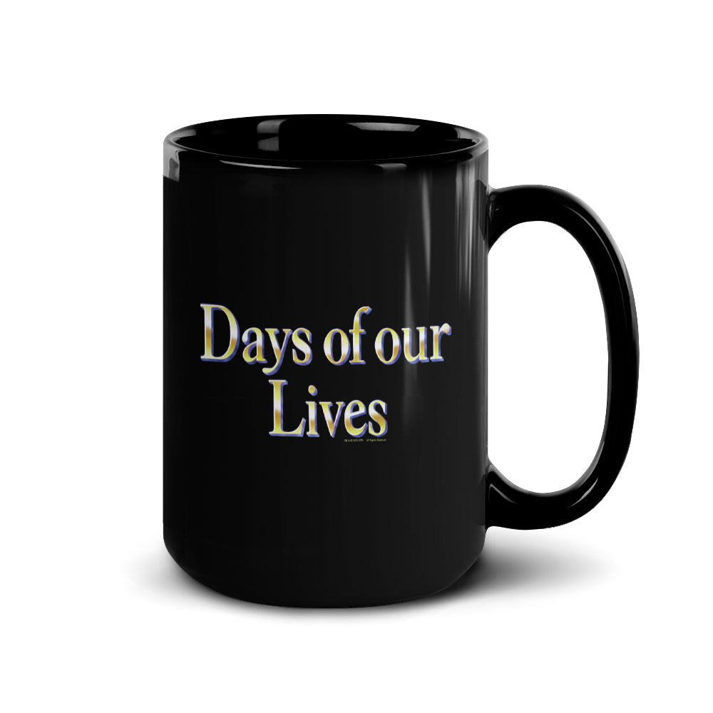 Days of Our Lives Logo Black Mug