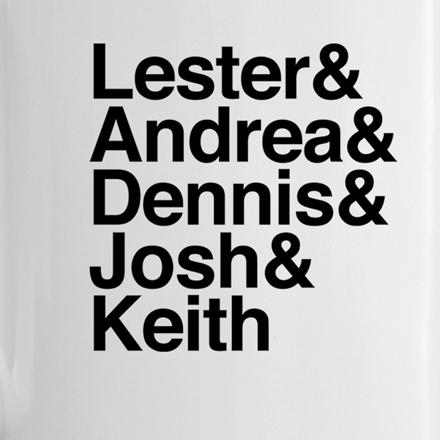 DATELINE Ampersand White Mug