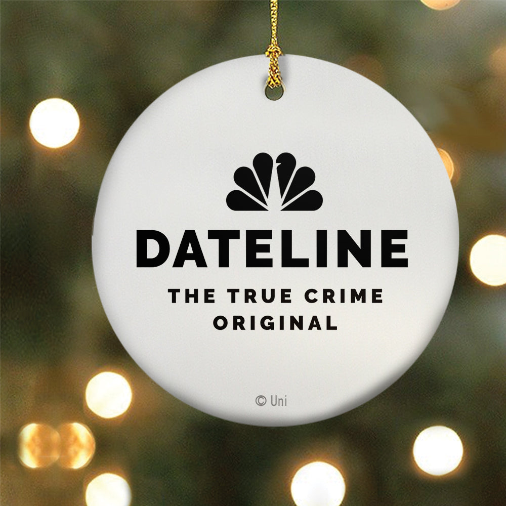 DATELINE Keith Morrison Double-Sided Ornament