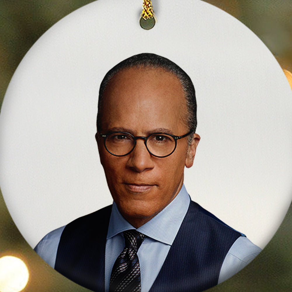 DATELINE Lester Holt Double-Sided Ornament