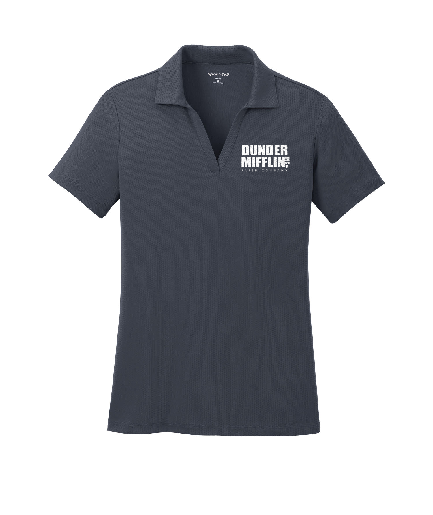 The Office Dunder Mifflin Women s Embroidered Polo NBC Store