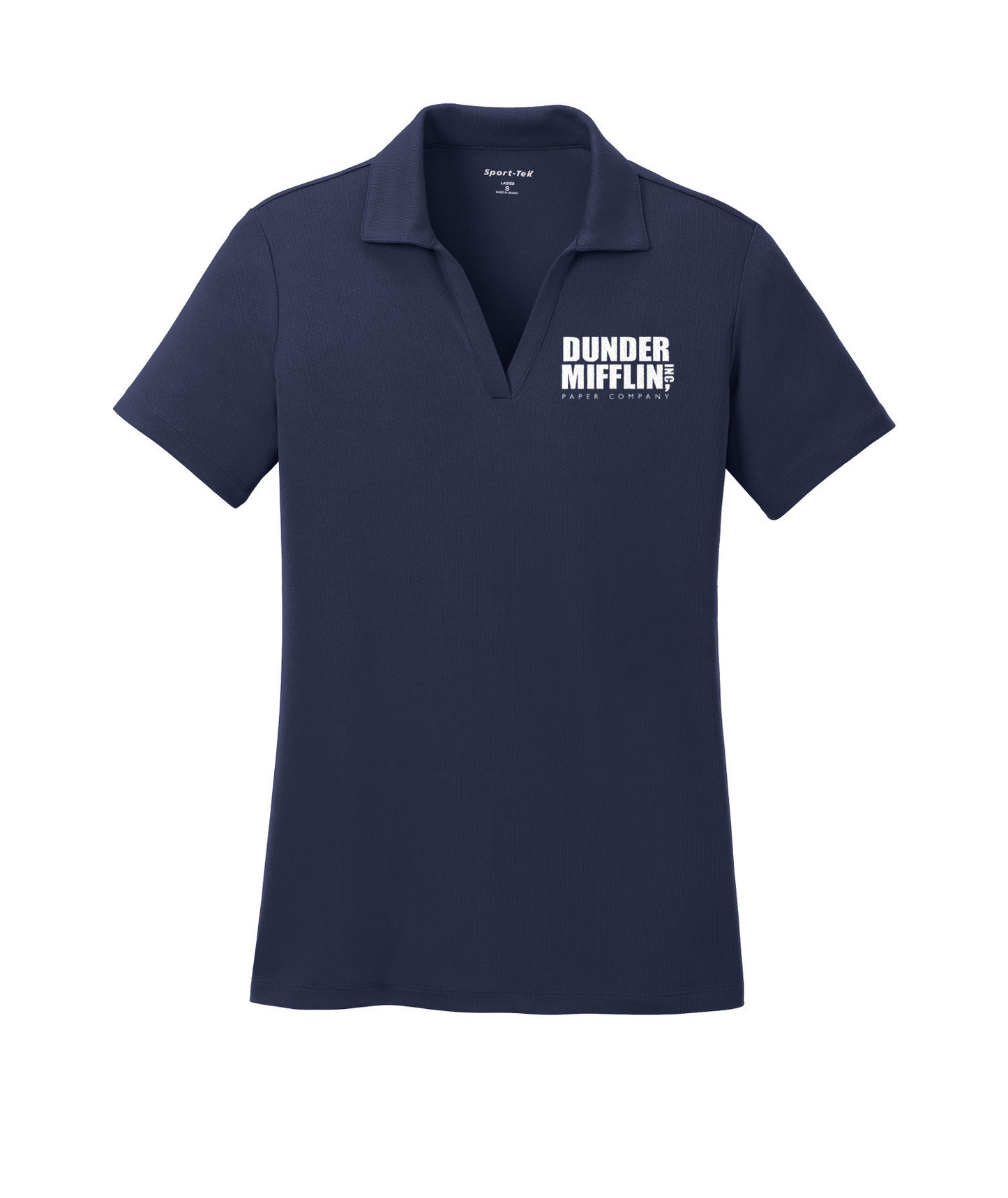 The Office Dunder Mifflin Womens Embroidered Polo