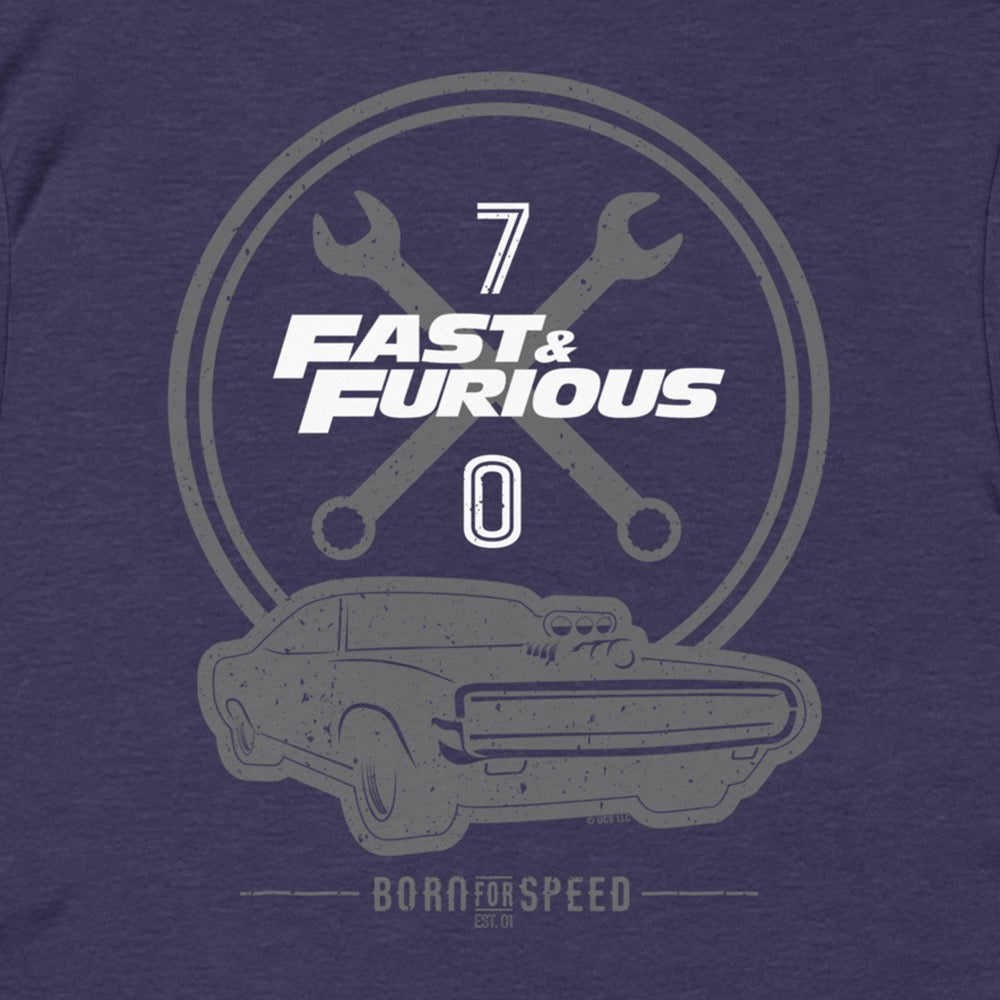 Fast & Furious Distressed Born For Speed T-Shirt