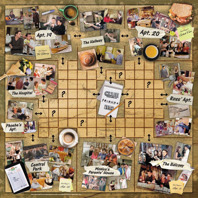 Friends Clue Board Game
