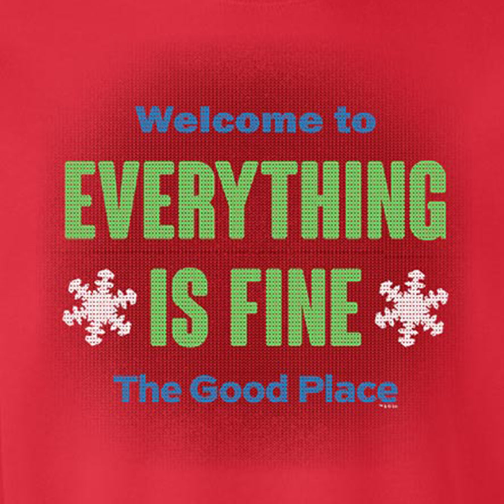The Good Place Everything Is Fine Ugly Christmas Sweatshirt