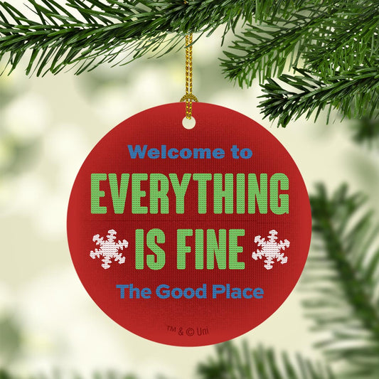 The Good Place Everything Is Fine Double-Sided Ornament