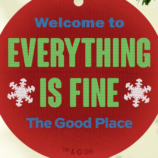 The Good Place Everything Is Fine Double-Sided Ornament