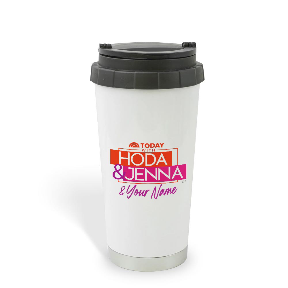 TODAY Show With Hoda & Jenna Personalized 16 oz Stainless Steel Thermal Travel Mug
