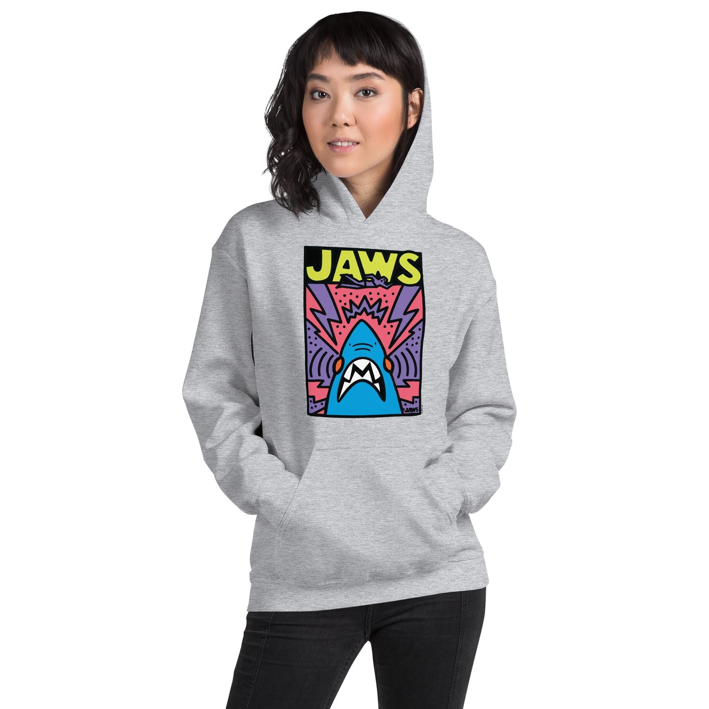 Jaws Movie Poster Doodle Hoodie