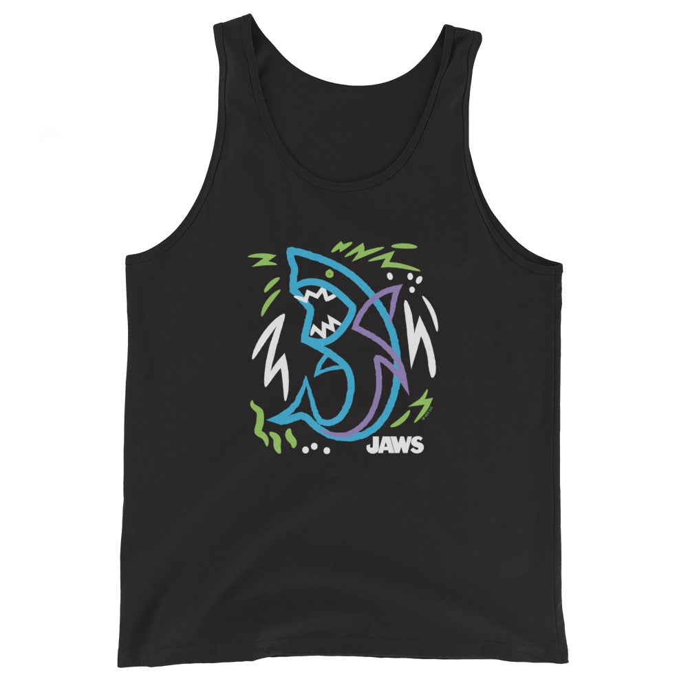 Jaws Doodle Unisex Tank Top