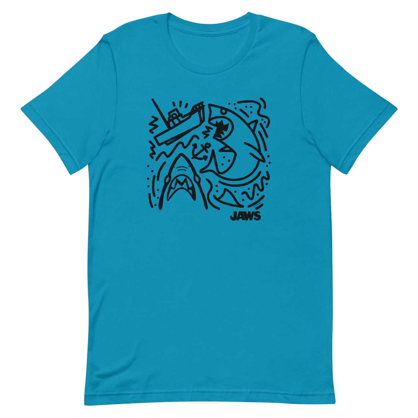 Jaws Boat Doodle T-Shirt