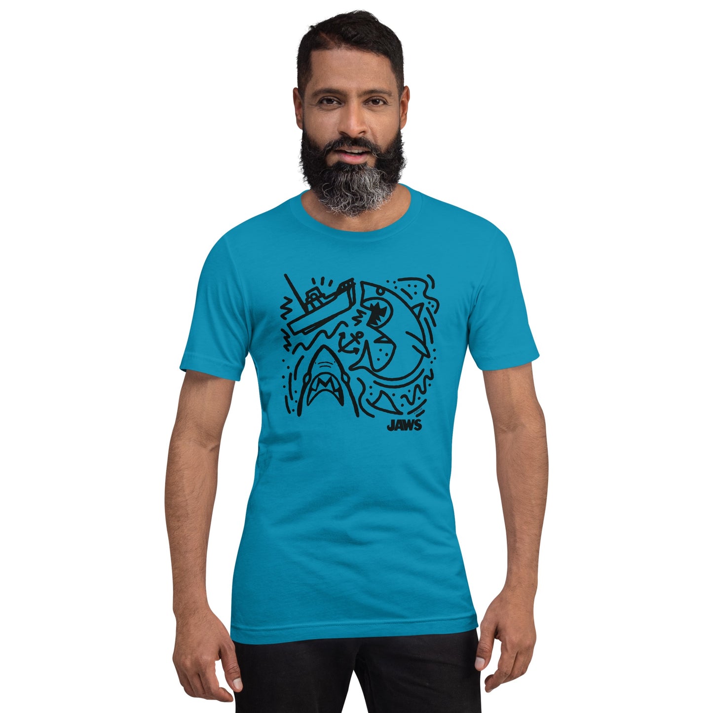 Jaws Boat Doodle T-Shirt