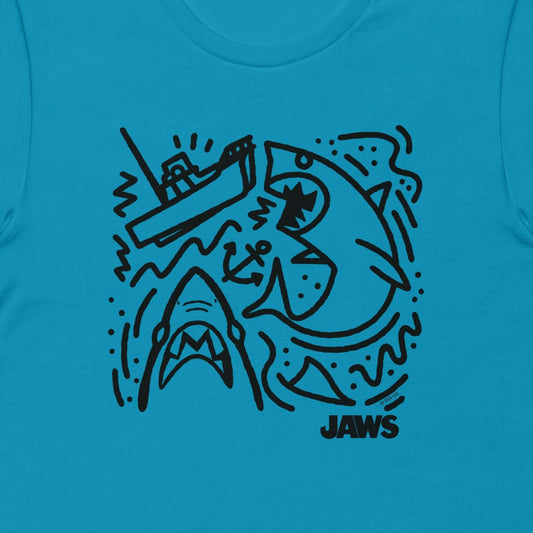 Jaws Boat Doodle T-Shirt