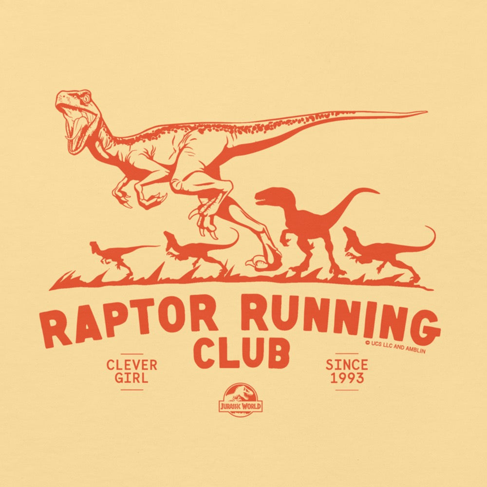 Jurassic World Raptor Running Club Comfort Colors Pocket T-Shirt