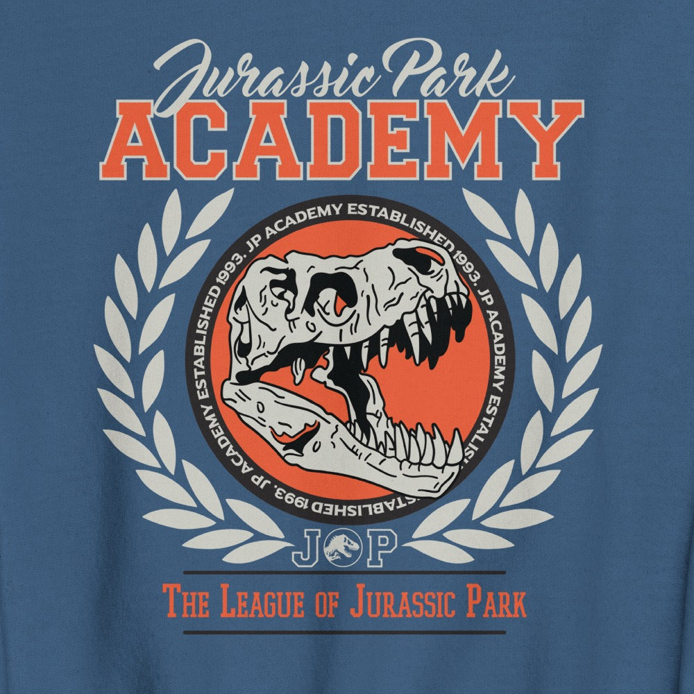 Jurassic Park Retro Varsity Academy Crewneck Sweatshirt