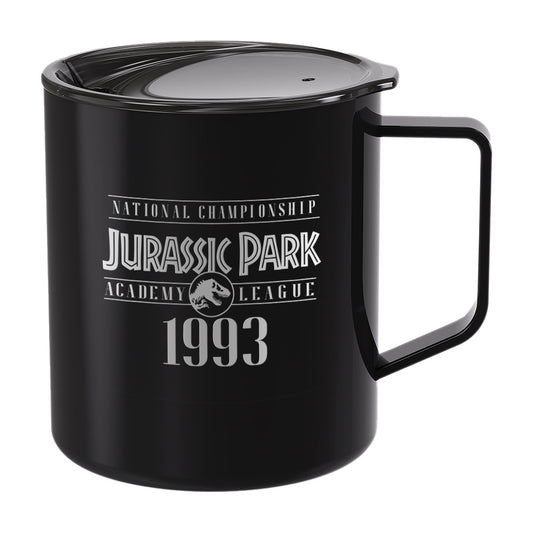 Jurassic Park Retro Varsity Academy League Double Sided Travel Mug