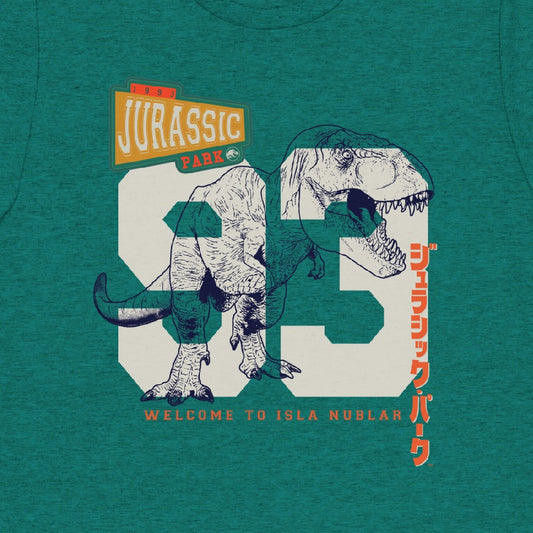 Jurassic Park Retro Varsity Overlay Unisex T-Shirt