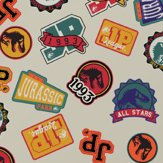 Jurassic Park Retro Varsity Pattern Notebook