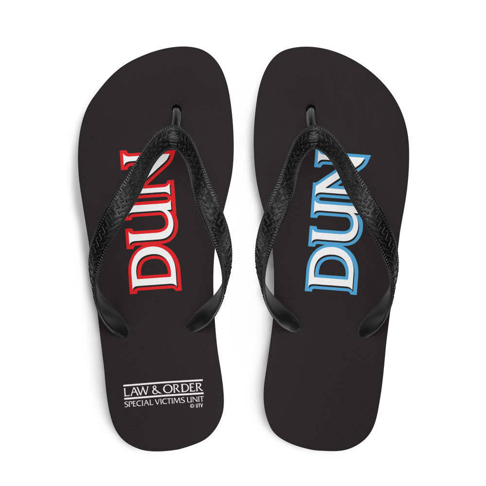 Law & Order: SVU Dun Dun Adult Flip Flops