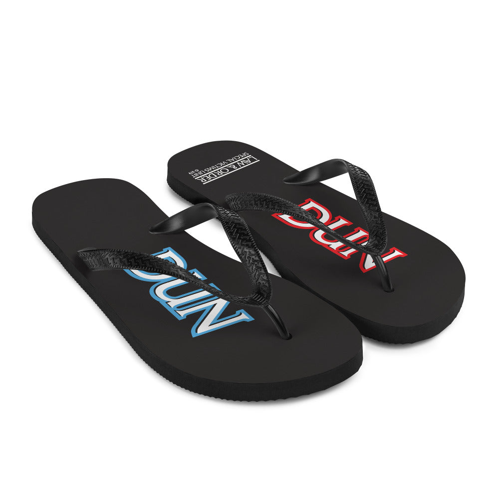 Law & Order: SVU Dun Dun Adult Flip Flops