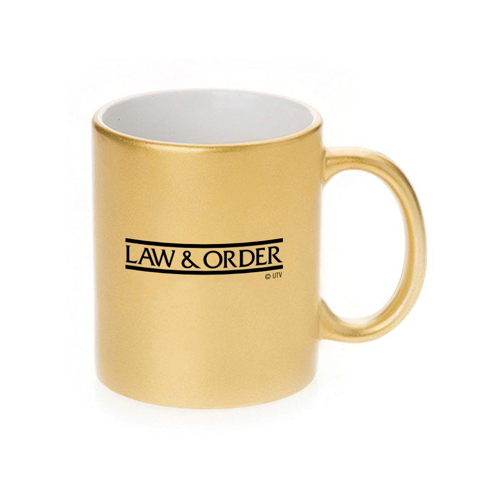 Law & Order: SVU These are Their Stories 11 oz Gold Metallic Mug