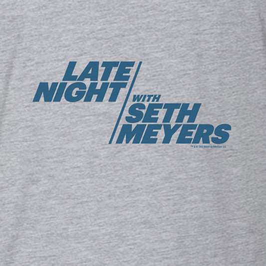 Late Night With Seth Meyers Men's Logo Short Sleeve T-Shirt