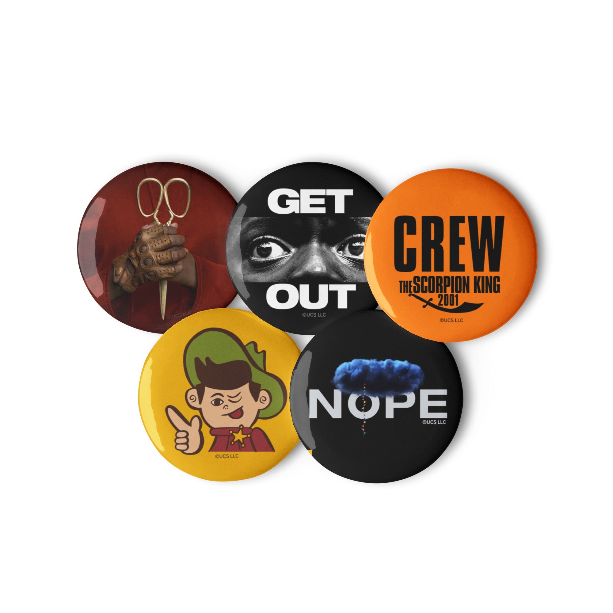 Monkey Pinback Buttons Monkey Paw Button Pin Set