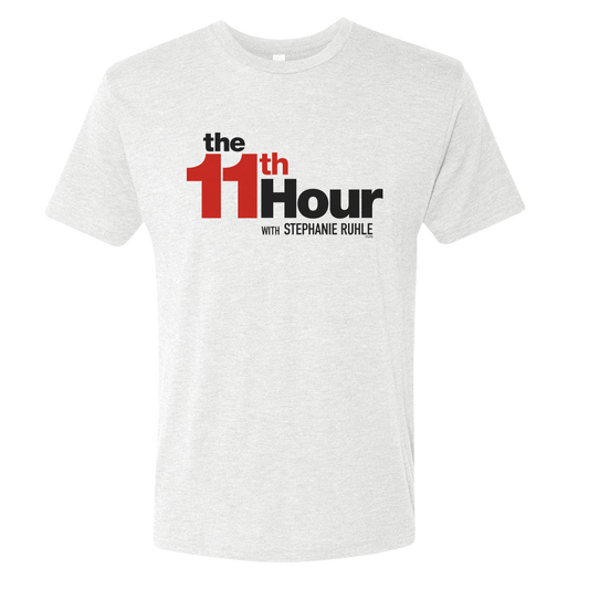 The 11th Hour with Stephanie Ruhle White Men's Tri-Blend T-Shirt