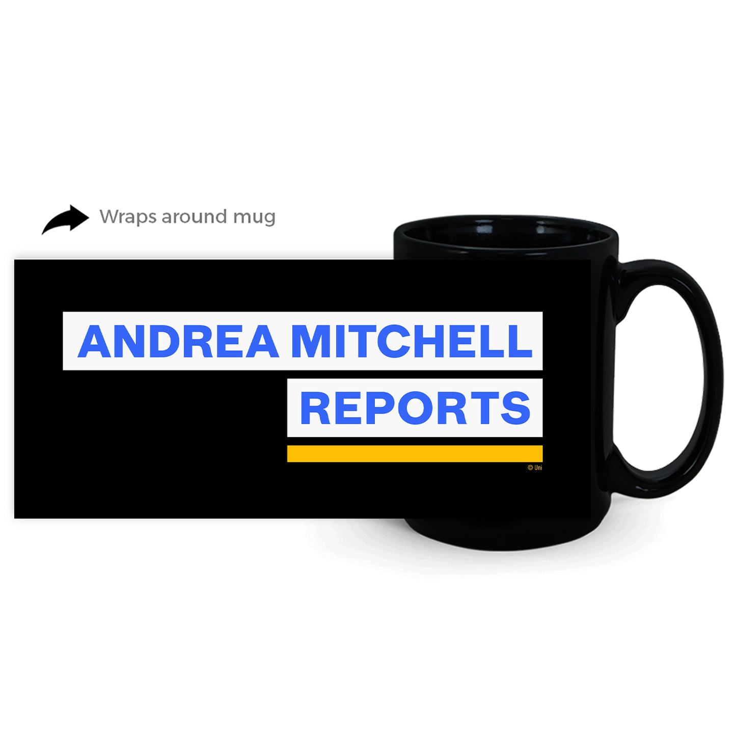 Andrea Mitchell Reports Black Mug