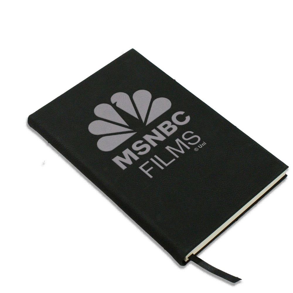 MSNBC Films Logo Leather Notebook