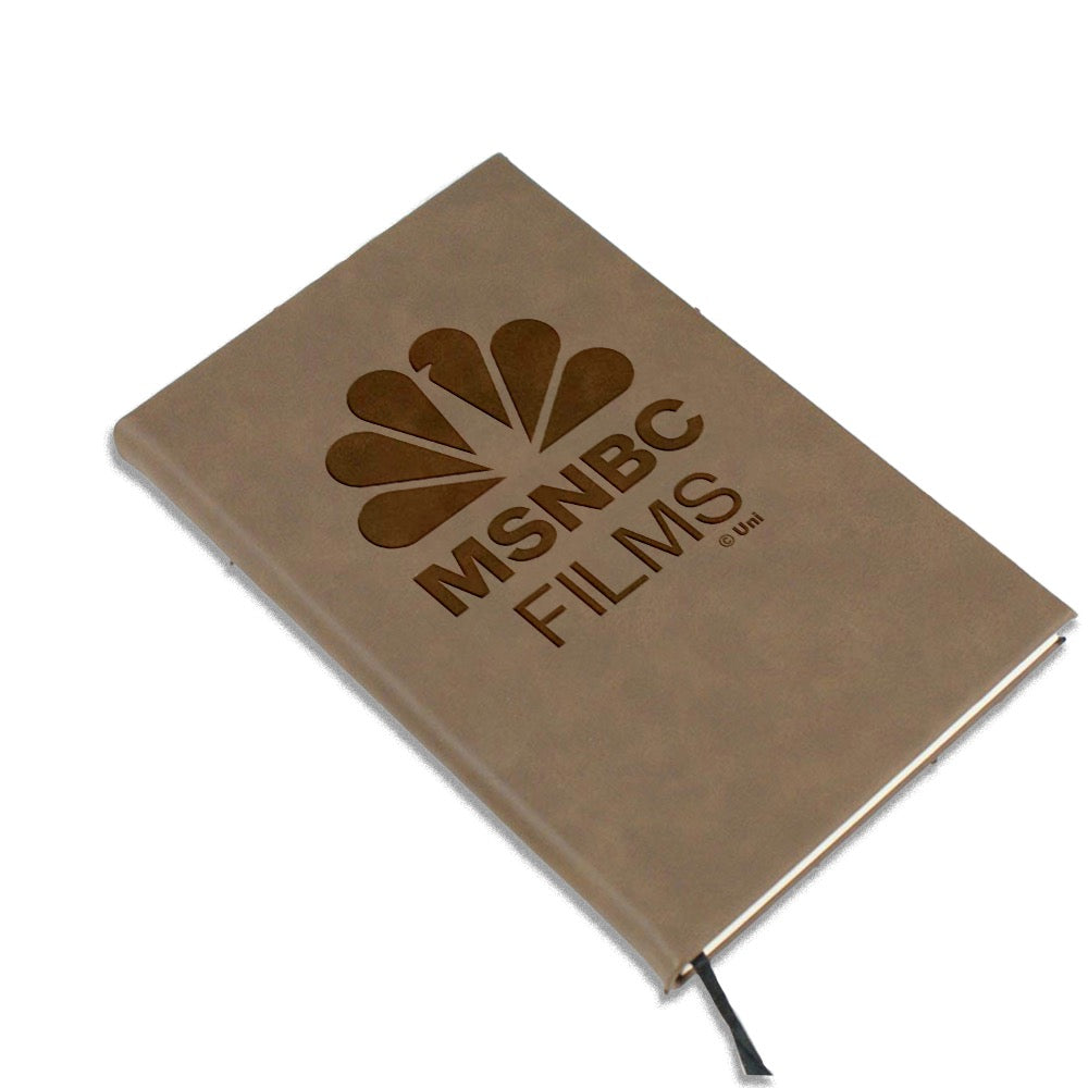 MSNBC Films Logo Leather Notebook