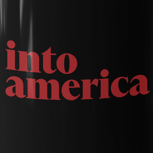 Into America Logo Black Mug