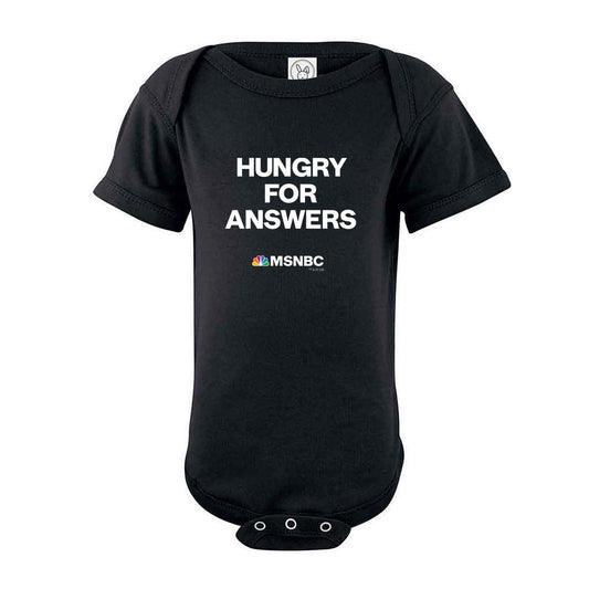 MSNBC Gear Hungry for Answers Baby Bodysuit