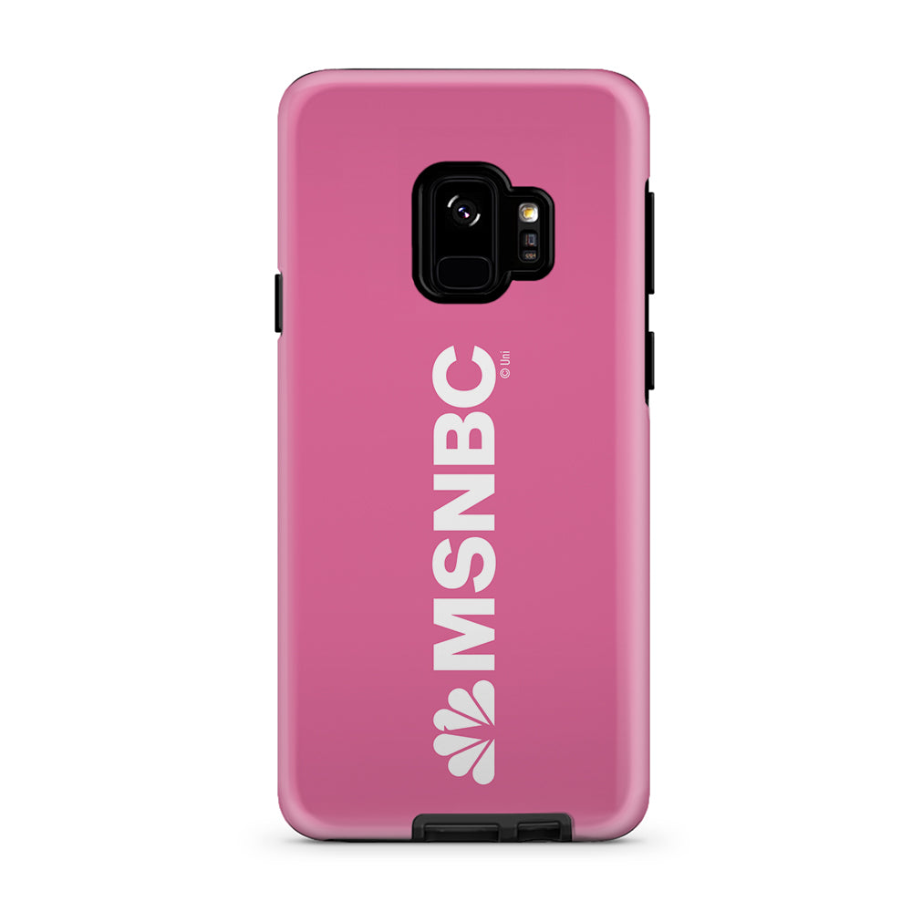 MSNBC Gear Pink Vertical Logo Tough Phone Case