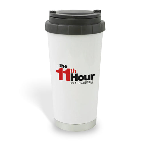 The 11th Hour with Stephanie Ruhle Logo 16 oz Stainless Steel Thermal Travel Mug