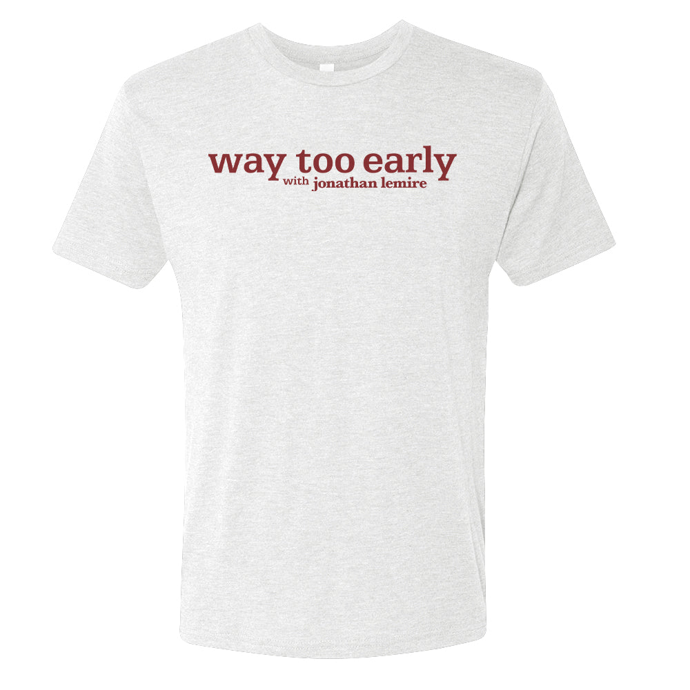 Way Too Early With Jonathan Lemire Logo Men's Tri-Blend T-Shirt