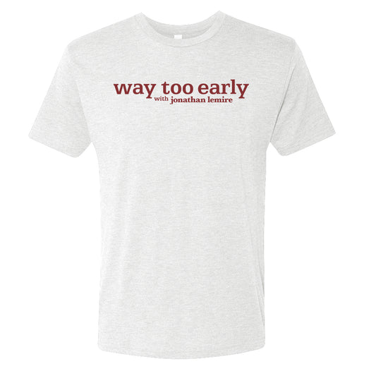 Way Too Early With Jonathan Lemire Logo Men's Tri-Blend T-Shirt