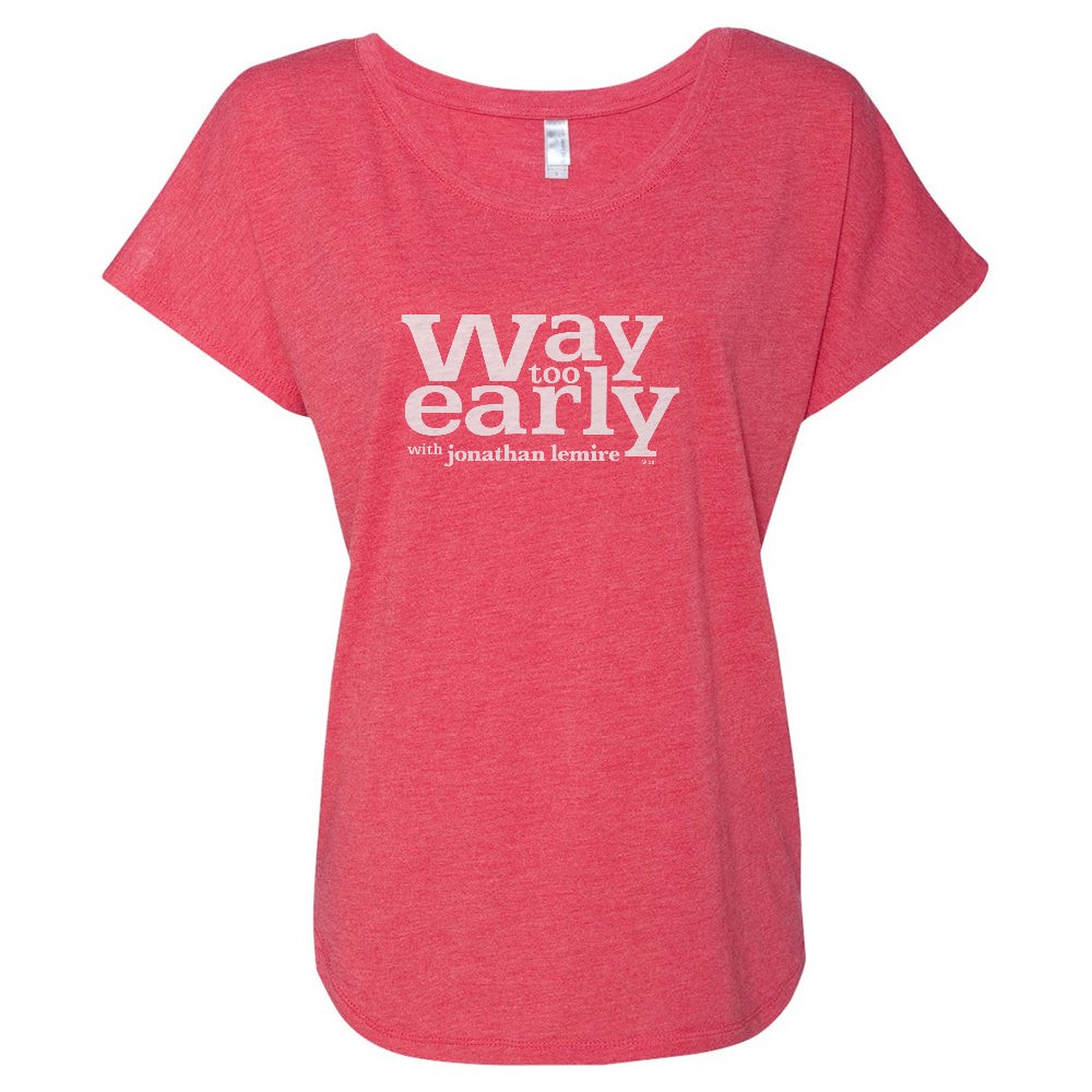 Way Too Early With Jonathan Lemire Logo Women's Tri-Blend T-Shirt