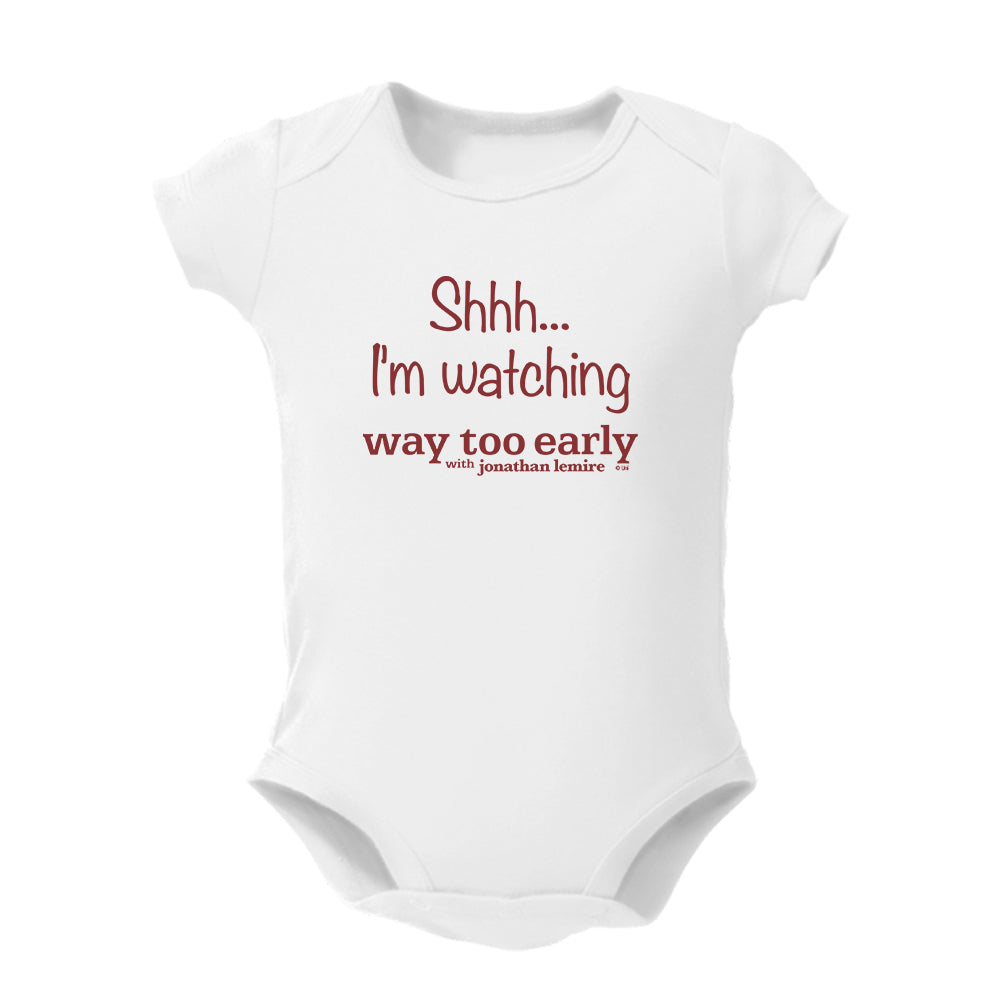 Way Too Early With Jonathan Lemire Logo Baby Bodysuit