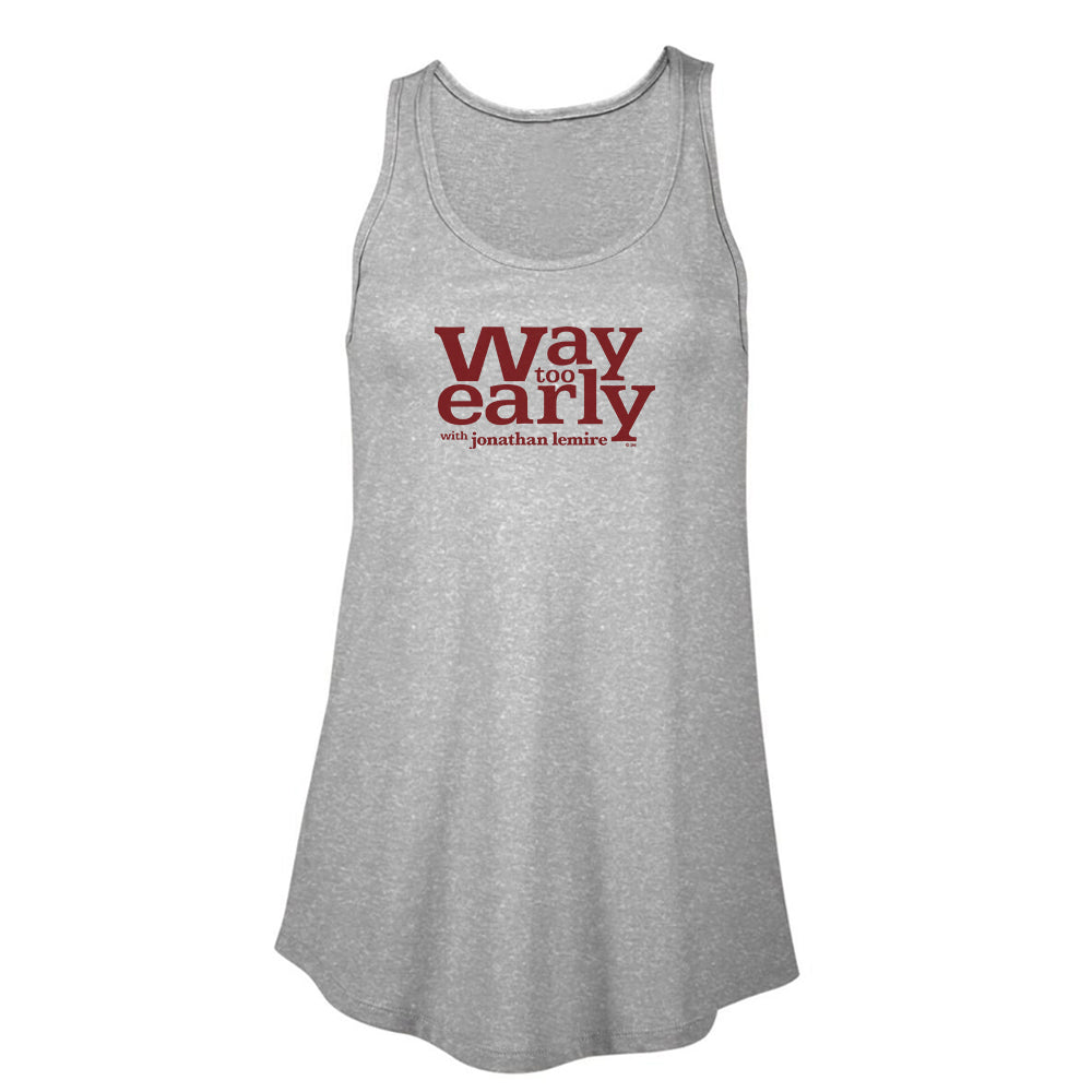 Way Too Early With Jonathan Lemire Logo Women's Flowy Tank Top