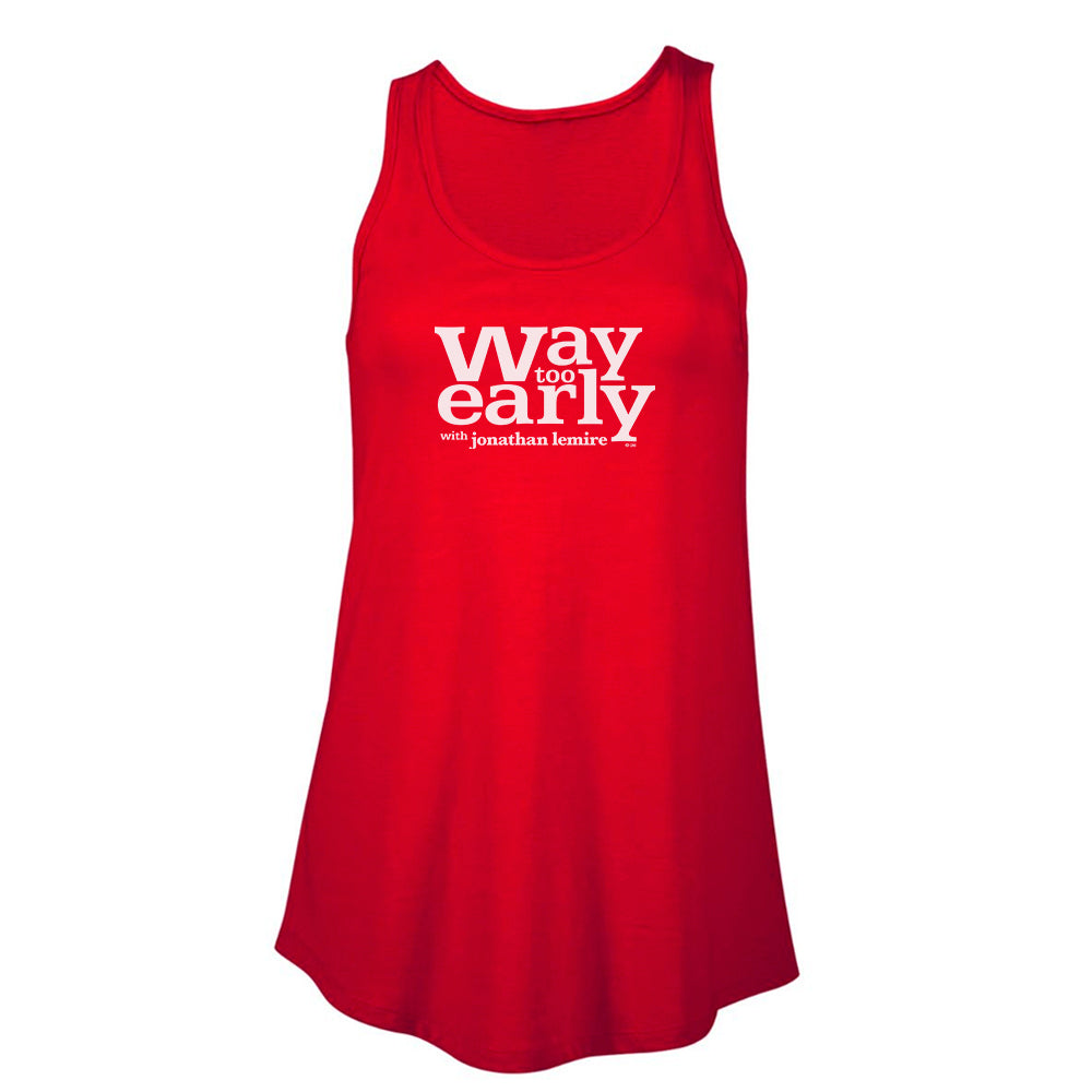 Way Too Early With Jonathan Lemire Logo Women's Flowy Tank Top