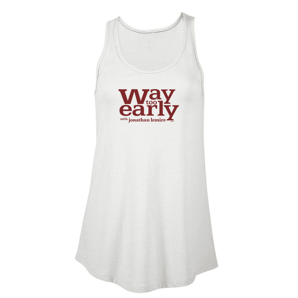 Way Too Early With Jonathan Lemire Logo Women's Flowy Tank Top