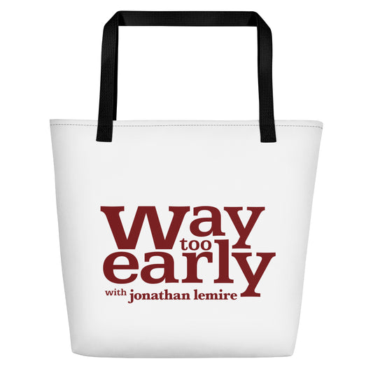 Way Too Early With Jonathan Lemire Logo Premium Tote Bag
