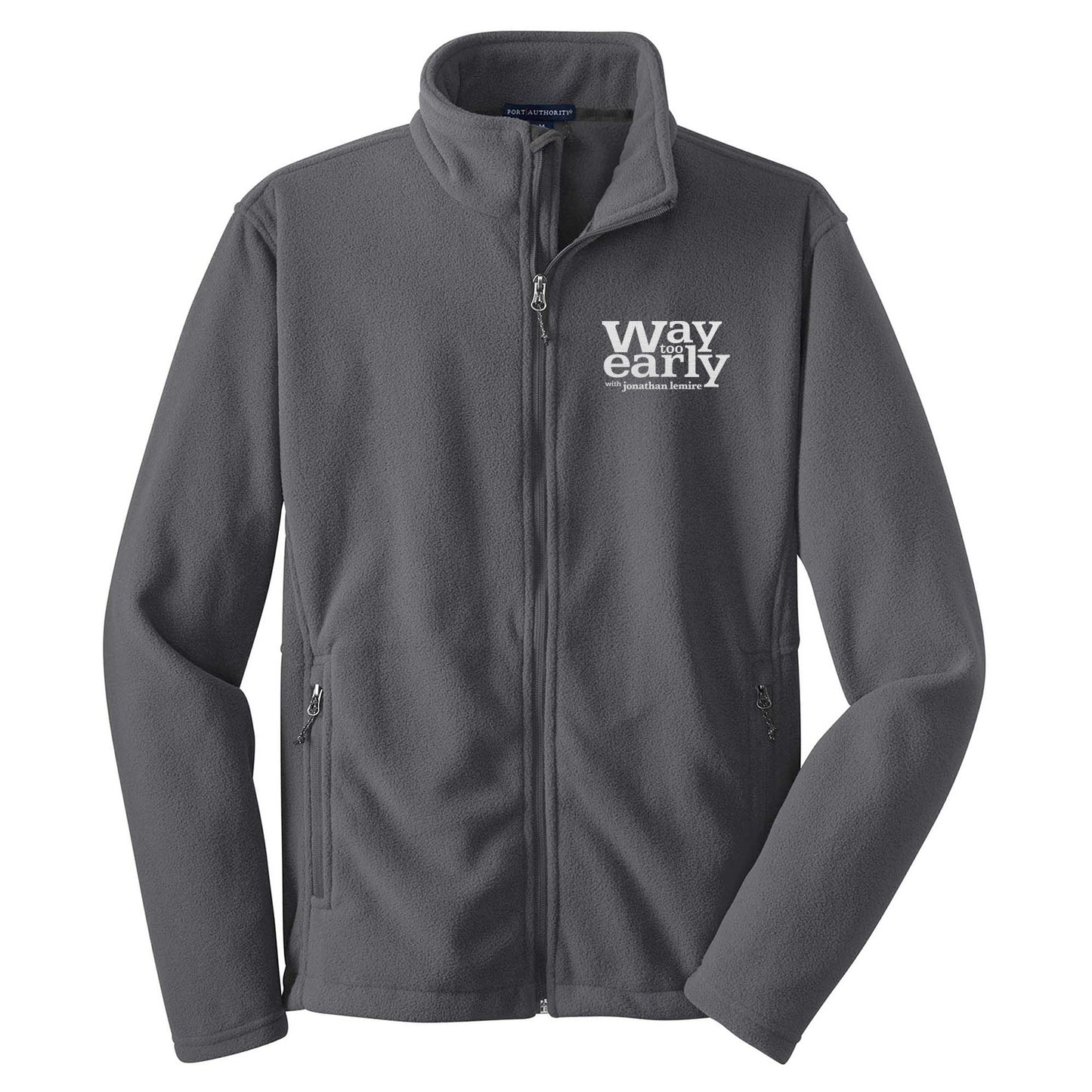 Way Too Early With Jonathan Lemire Logo Embroidered Fleece Jacket